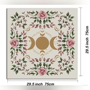 Floral Moon Phase Altar Cloth
